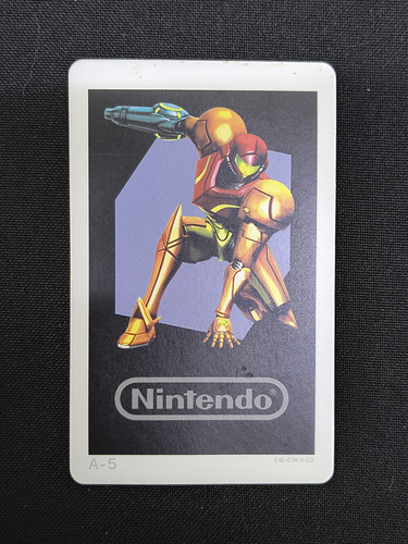 Tarjeta Metroid Sams Novelty 2011 Nintendo Ar Card 3ds Orig (Usado)