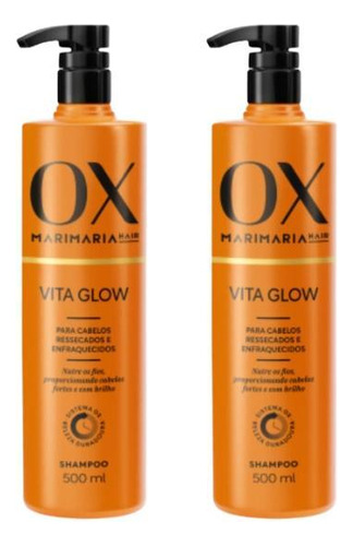 Shampoo Ox Vita Glow Mari Maria 500ml-kit C/2un