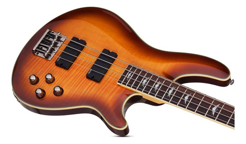 Bajo Eléctrico Schecter Omen Extreme 4 Activo Cuo Color Vintage Sunburst Orientación De La Mano Diestro