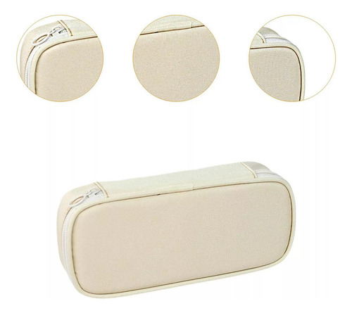 Case De Lápiz De Oxford, Papelería De Bolígrafo Beige