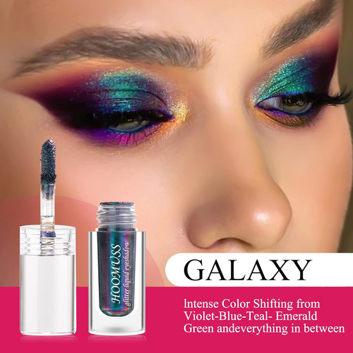 Sombra De Ojos Líquida Con Purpurina, 3 Colores, Sombras De