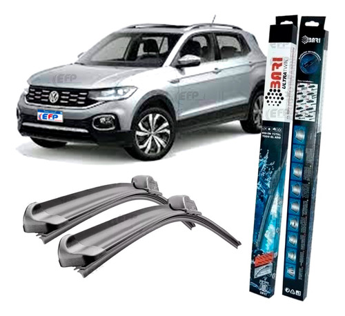 Kit 2 Escobilla Aerodinámica Vw T-cross 2019 / ... 2u