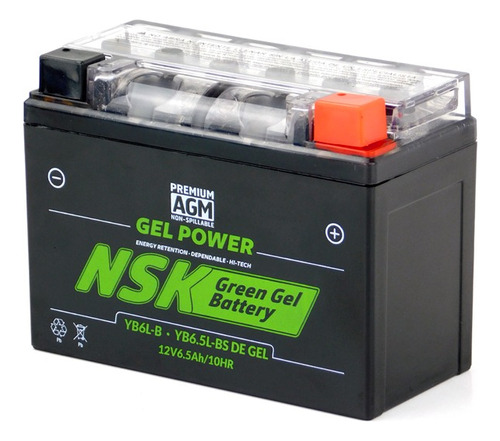 Batería Nsk De Gel Yb6.5l Vento Reptile Trek 150 (2019-2022)