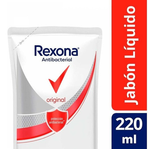 Rexona Original Antibacterial Jabón Líquido Repuesto X220 Ml