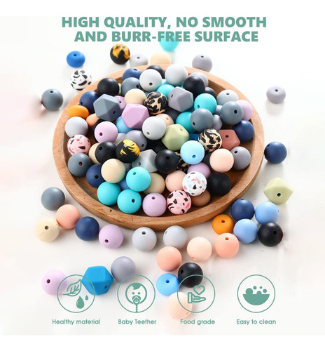225 Cuentas De Silicona Para Hacer Llaveros, Varios Colores