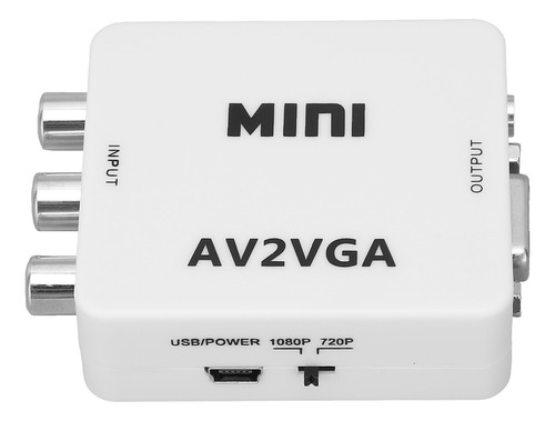 Convertidor De Vídeo Hd 1080p Mini Av A Vga De Ordenador A T