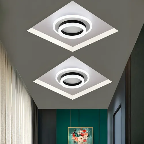 . Lámparas De Techo Led Decorativa Con 3 Modos De Luz 48w