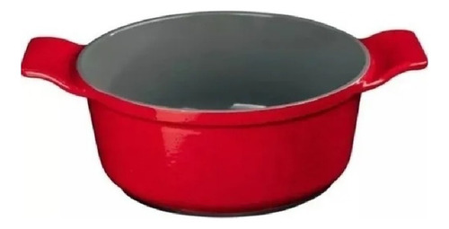 Jogo De Panelas Revestimento Cerâmico Linha Elegance 5 Peças Cor Vermelho