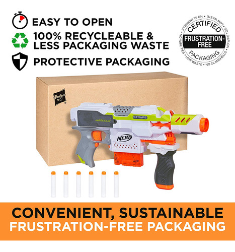 Nerf Modulus Stryfe (exclusivo De Amazon), Blanco