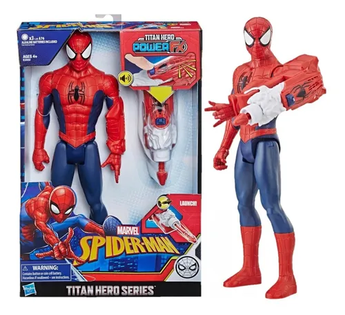 Muñeco Spiderman Articulado Con Sonido 30cm E3552 Hasbro