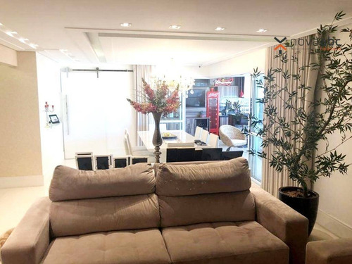 Apartamento Alto Padrão Em Condomínio Resort, Com 3 Suítes À Venda, 177 M² Por R$ 1.950.000 - Campestre - Santo André/sp - Ap1551