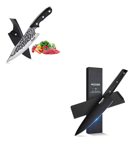 Cuchillo De Chef Con Funda De Cuchillo Vikingo Forjado Con C