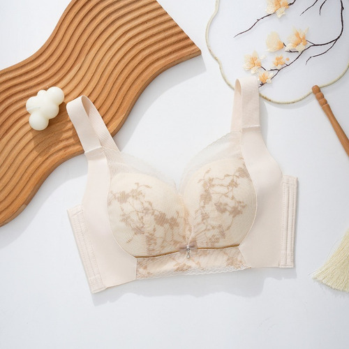 Sujetador Tipo Bralette De Encaje Con Pecho Y Talla Grande P