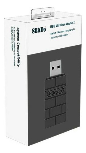 Adaptador 8bitdo Inalámbrico Bluetooth Negro