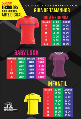 Kit 5 Uniformes Camiseta Longa Açai Açaiteria Sua Marca U.v.