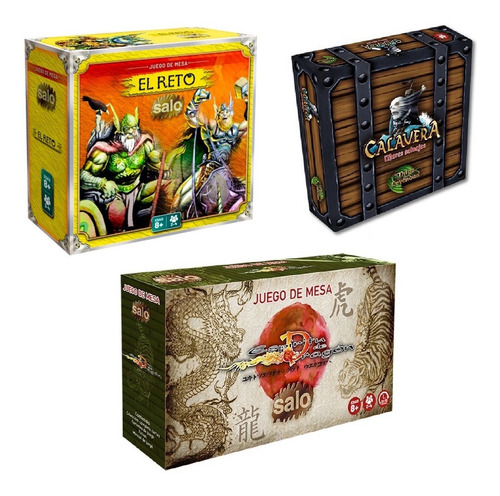 Pack 3 Juego De Mesa Calavera + El Reto + Espíritu De Dragón