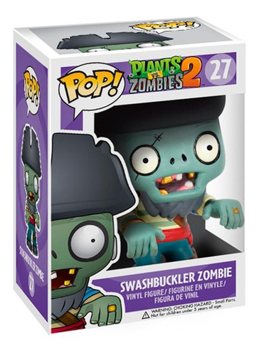 Funko Pop Swashbuckler Zombie #27 - Plants Vs Zombies