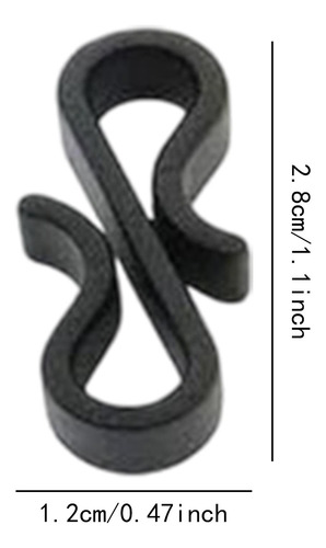 Ganchos De Cuerda De Luz S Clips De Ropa 50 Piezas Negro