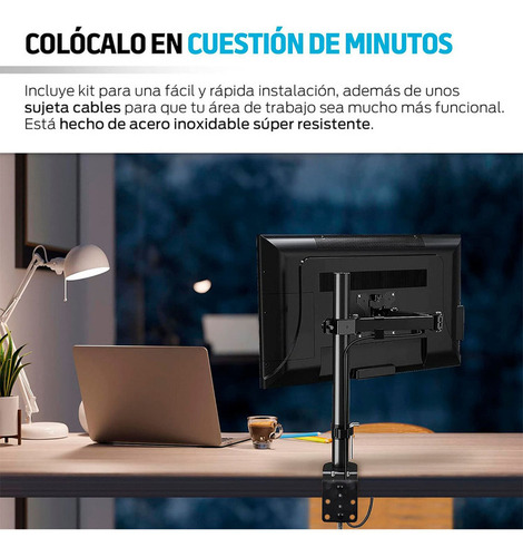 Soporte De Escritorio Para Monitor Brazo 15-30 Pulgadas