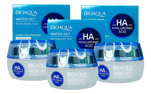 3 Water Get Ha Hyaluronic Acid Crema Facial Hidratante 50g