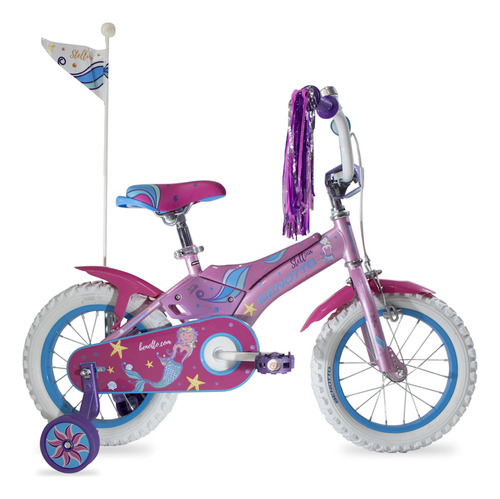 Bicicleta Stellina R14 Ruedas Entrenadoras Niña Benotto