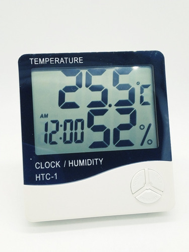 Termômetro Digital Com Relógio Para Ambiente Htc-1