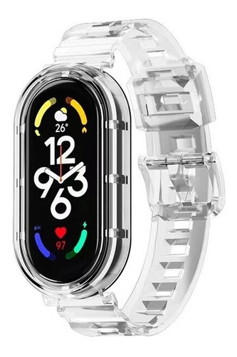 Correa Para Xiaomi Mi Band 7 6 5 De Silicón Transparente