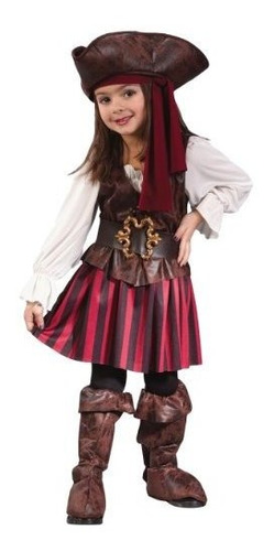 Disfraz De Pirata Caribeña Para Niña