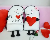 Comprar Almohadones Parejita Flork Enamorados Parejita Flork Niño Te Amo Y Niña Corazon Liso