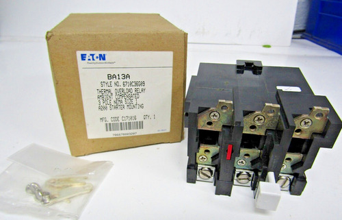  New Eaton Ba13a Overload Relay, Size 1, 3 Pole A200  Aak