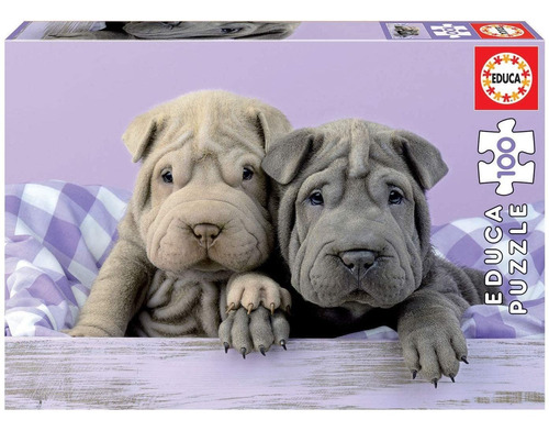 Puzzle 100 Piezas Perritos Shar Pei Rompecabezas Educa Ax ®