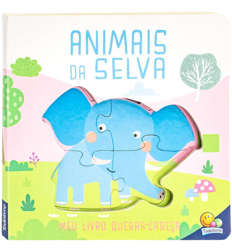 Meu Livro Quebra-cabeça: Animais Da Selva, De Brijbasi. Editora Todolivro, Capa Dura Em Português