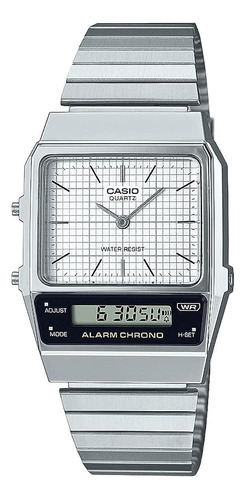 Reloj Casio Men Aq-800e De Acero Inoxidable Resistente Al Ag