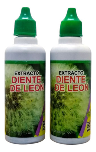 Extracto De Diente De Leon Orgánico En Gotas 55 Ml (2 Pzas)