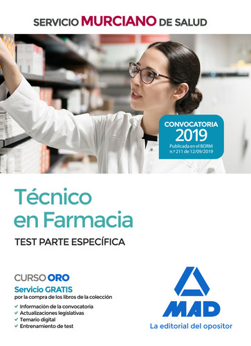 Técnico En Farmacia Del Servicio Murcia... (libro Original)