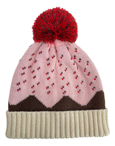 Bloque Colorgorro Punto Jacquard Forma Corazón Con Bola Niña