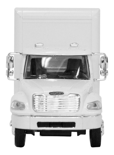 Camion A Escala Freightliner M2 Con Caja Corta 1:43 Color Blanco