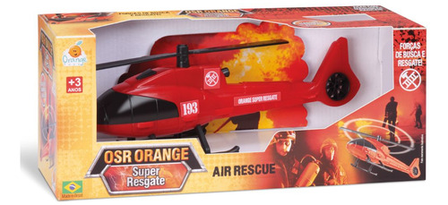 Helicóptero De Brinquedo Super Resgate Bombeiros
