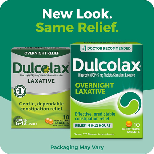 Tabletas Laxantes Dulcolax Bisacodilo 5 Mg 10 Tabletas