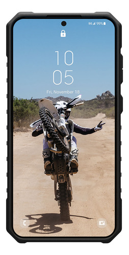 Estuche Uag Para Samsung Galaxy S23 Fe - Pathfinder | Negro | Compatible Con Carga Inalámbrica | Forro Protección Contra Caídas De 5,4 Metros | Resistente A Impactos