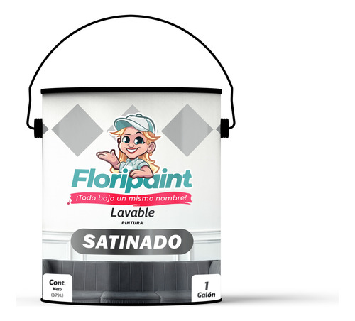 Pintura Satinada Lavable Floripaint