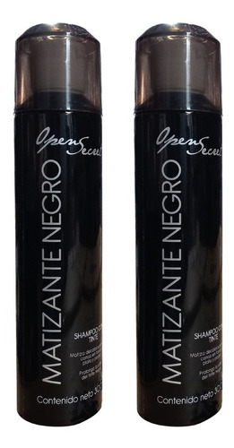 2 Pz Shampoo Matizante Canas Gris Rubio 300ml Open Secret