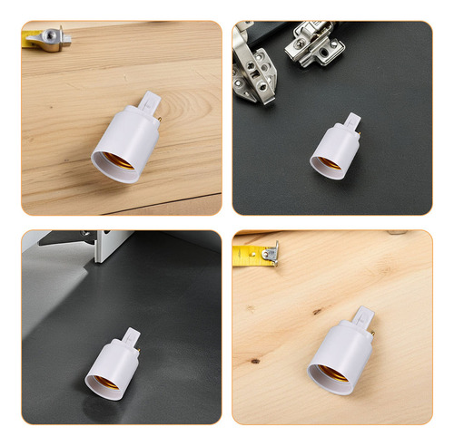 Convertidor De Enchufe De Luz De 2 Piezas A Adaptador E27 De