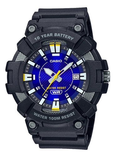 Reloj Casio Hombre Mw-610h 100wr 10 Años Batería Luz Led