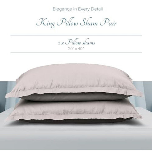 Fundas De Almohada Algodón Egipcio 1000 Hilos Plateadas