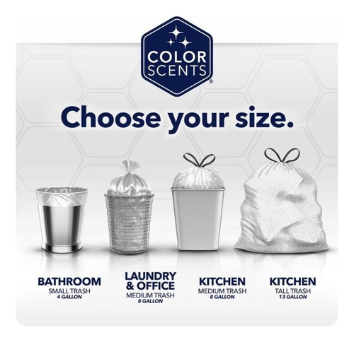 Bolsas Basura Para Oficina Aroma Vainilla / 8 Galones 40pz