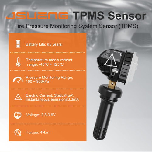 Sensor Tpms Jsueng Para Monitoreo De Presión De Neumáticos G