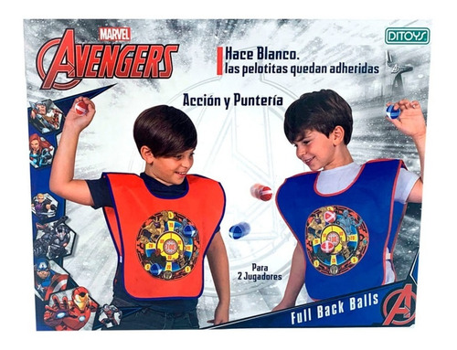 Avengers Full Back Balls Tiro Al Blanco Con Chalecos Ditoys 