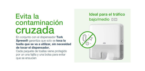 Imagen 3 de 9 de Toalla Interfoliada Tork Xpress® Advanced 16 Pqts 200 Hojas