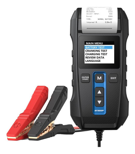 Topdon Bt300p Probador De Bateria 12-24v Impresora Integrada
